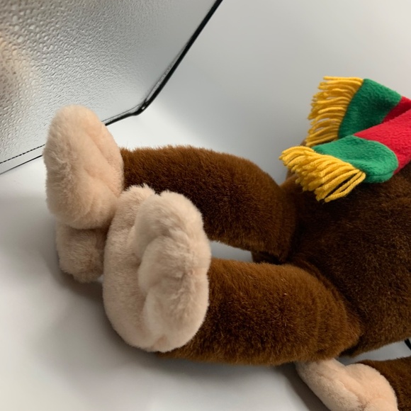 VTG Curious George Winter Hat and Scarf Jumbo 22" Large Plush Stuffed Animal - Picture 9 of 16